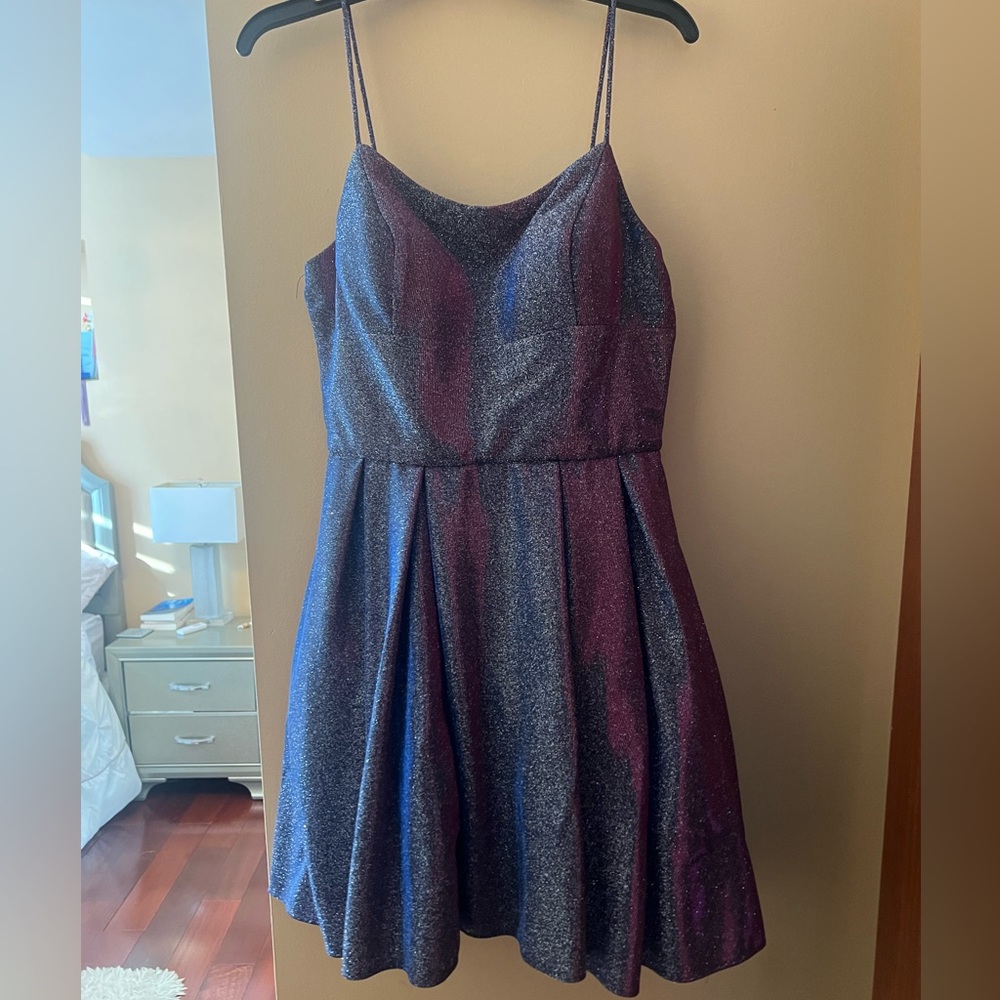Blue sparkly dress